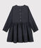Abiti maniche lunghe bambina blu SMOKING/bianco MARSHMALLOW