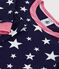 Pigiama bambino con gamba molto aderente in cotone con stelle stampate blu SOIR/ MARSHMALLOW