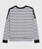 Felpa Donna bianco MARSHMALLOW/blu SMOKING