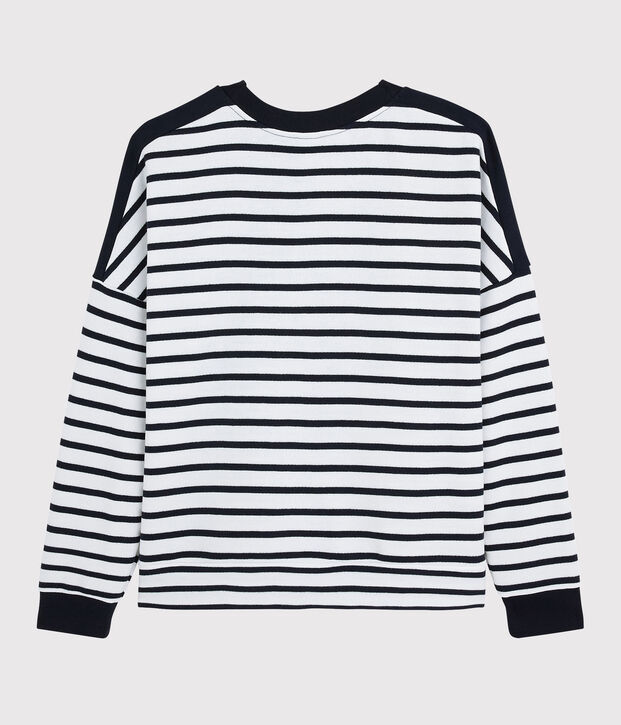 Felpa Donna bianco/blu