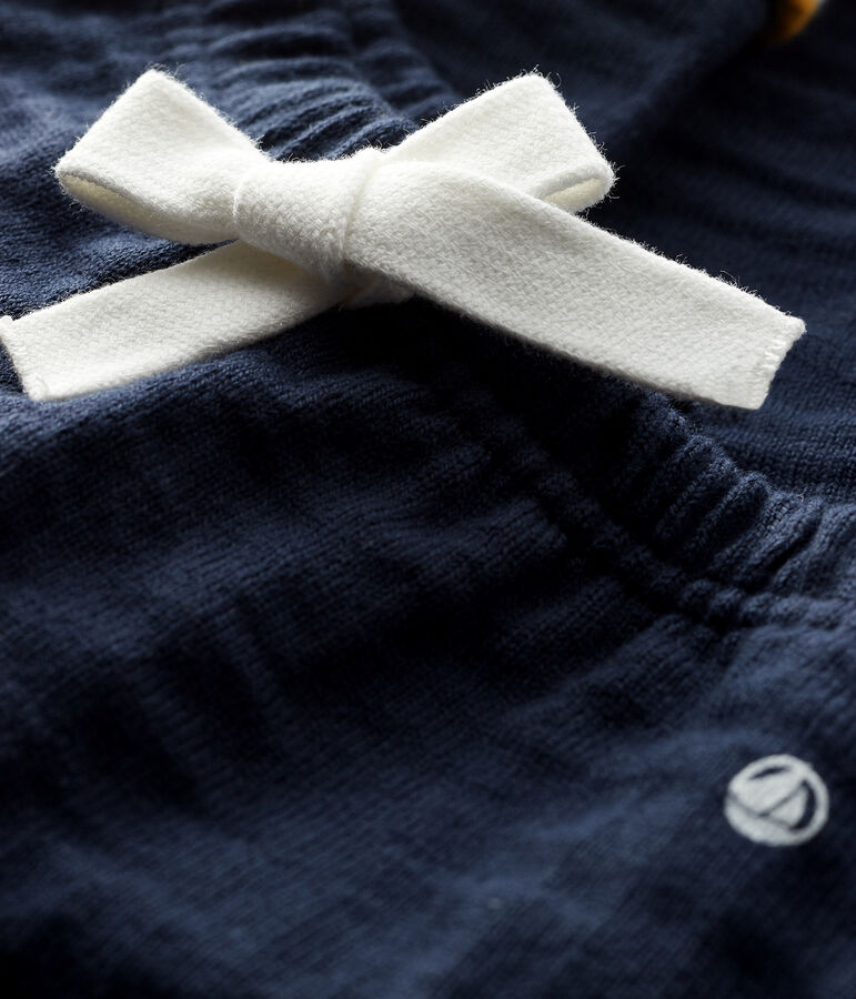 Pantalone in tubique beb&egrave; maschio blu SMOKING