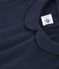 T-shirt a maniche corte in cotone bio bambina blu SMOKING