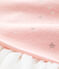 Abito in molleton bebè. rosa MINOIS/bianco MARSHMALLOW