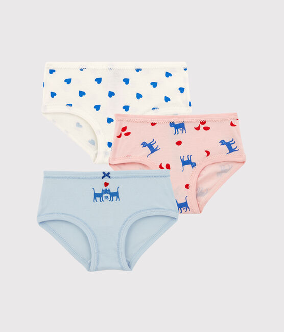 Confezione da 3 slip bambina gatti in cotone variante 1