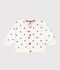Giubbotto modello teddy in cotone con stampa a pois neonato blu/blu
