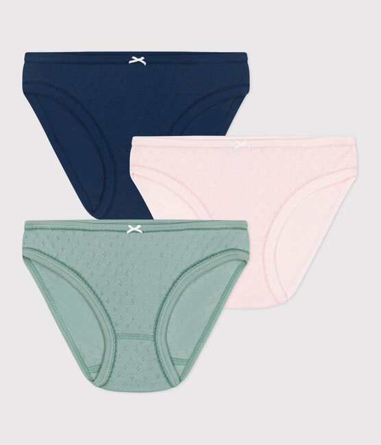 Confezione da 3 slip in cotone a tinta unita bambino variante 1