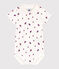Body a maniche corte in cotone con barche stampate neonato bianco MARSHMALLOW/bianco MULTICO