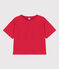 T-shirt LE BOXY in cotone donna rosso PEPS