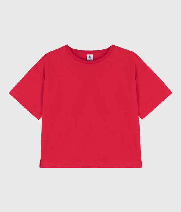 T-shirt LE BOXY in cotone donna rosso