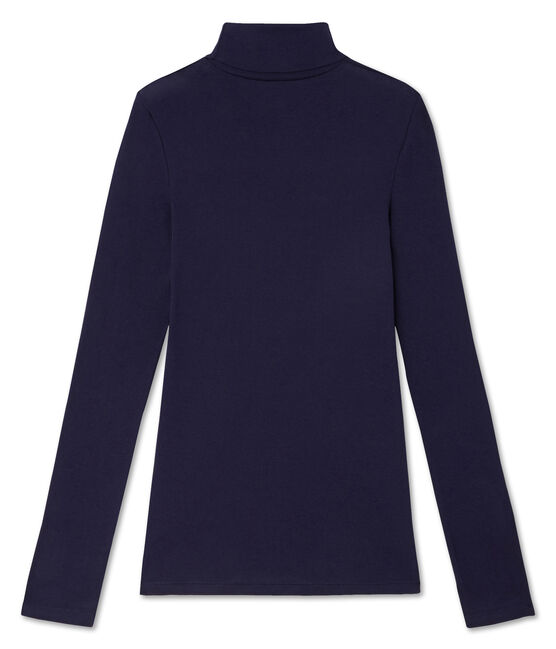 Dolcevita donna in cotone leggero blu Soir