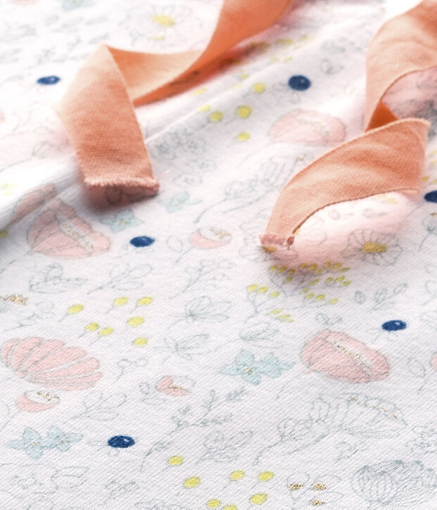 Pantaloni da pigiama per bambina da coordinare bianco/rosa/multicolore