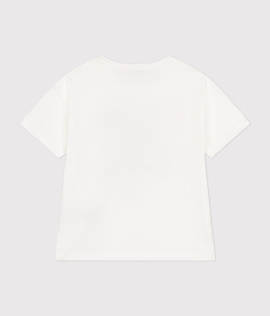 T-shirt a maniche corte in jersey sottile bambino bianco MARSHMALLOW