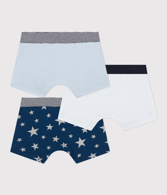 Confezione da 3 boxer bambino in cotone motivo stella variante 1