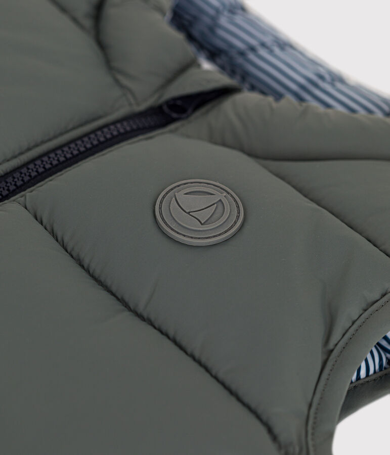 Piumino senza maniche trapuntato beb&egrave; verde