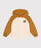 Maglia con cappuccio in tessuto felpato bambino beige AVALANCHE/ CUIVRE