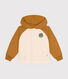 Maglia con cappuccio in tessuto felpato bambino