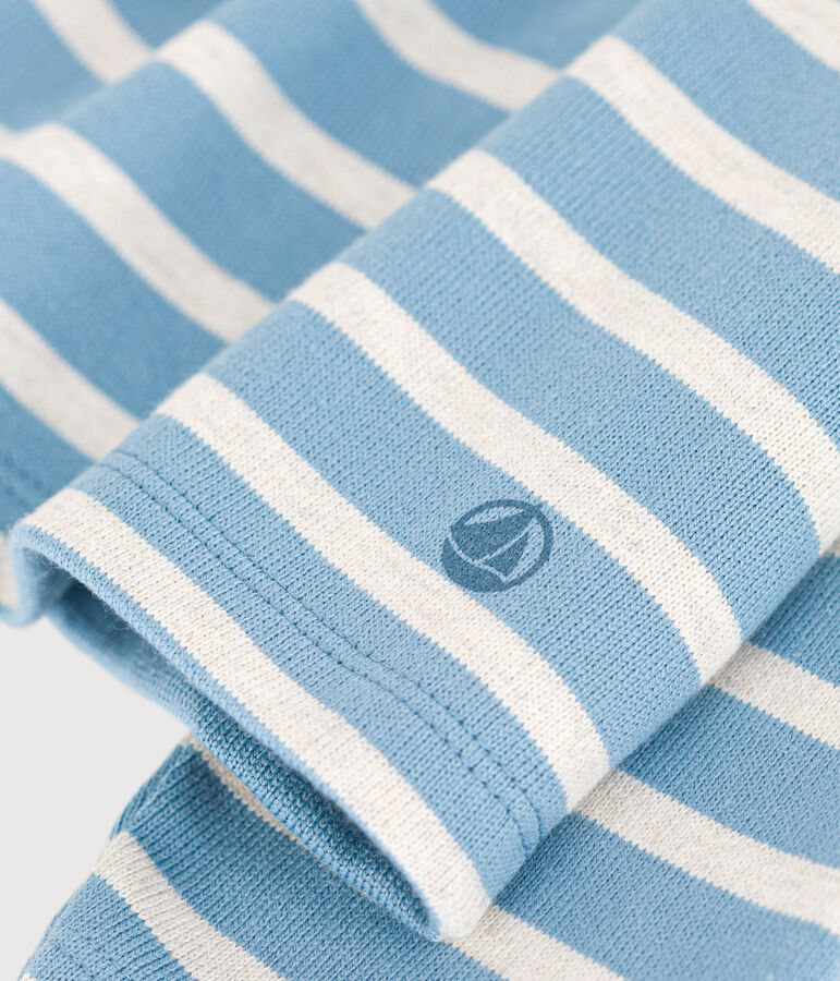 Marini&egrave;re iconica in cotone bambino unisex blu/beige