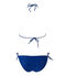 Costume da bagno 2 pezzi tinta unita blu PERSE