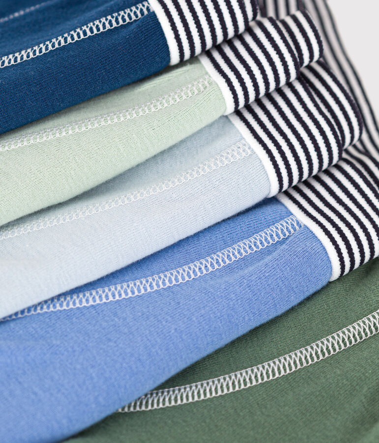 Confezione da 5 boxer in cotone a tinta unita bambino variante 1