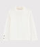 T-shirt con collaretto bambina bianco MARSHMALLOW