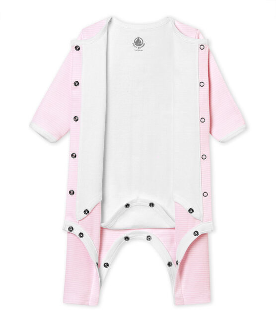 Bodygiama®per bebé unisex rosa VIENNE/bianco ECUME