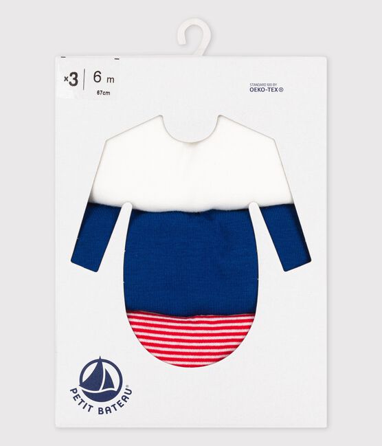 Confezione da 3 body a maniche lunghe in cotone variante 1