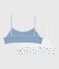 Set di brassière bambina in cotone con mele stampate variante 1