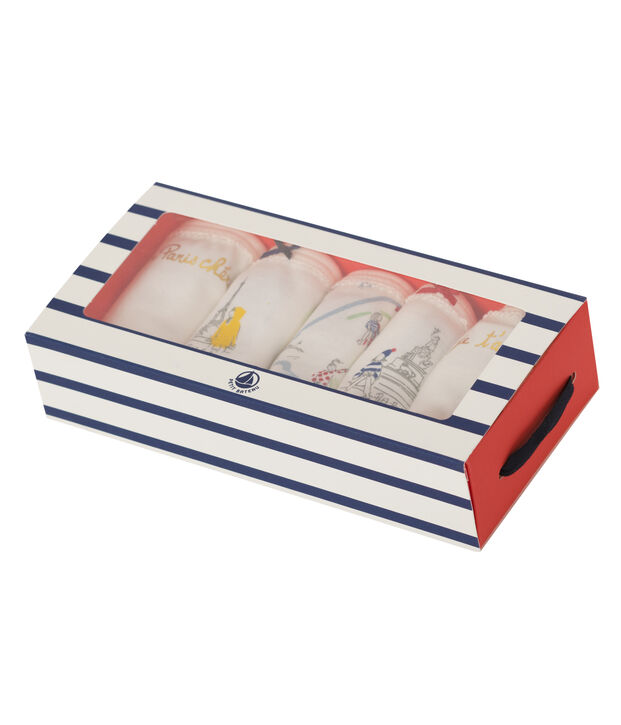 Confezione da 5 slip bambina multicolore