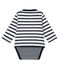 Body marinière iconico bebé maschio bianco MARSHMALLOW/blu SMOKING