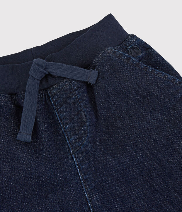 Bermuda in denim bambino blu