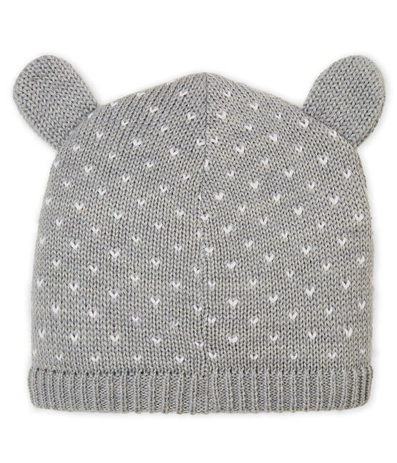 Cappello foderato in pile per bebé unisex grigio SUBWAY/bianco MARSHMALLOW
