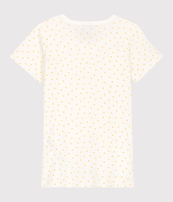 Confezione da 2 t-shirt bambina maniche corte a cuori in cotone variante 1