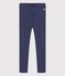 Jeggings in jersey elasticizzato bambina blu MEDIEVAL/bianco MARSHMALLOW