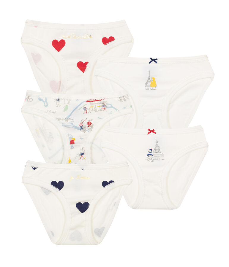 Confezione da 5 slip bambina variante 1