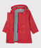 Trench con cappuccio bambina rosso TERKUIT