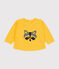 Maglia in tessuto felpato neonato giallo DAISY