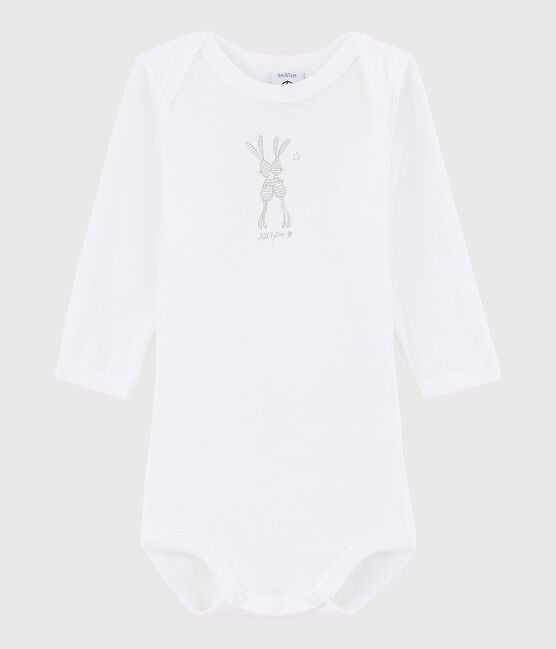 Body manica lunga bebè unisex bianco ECUME