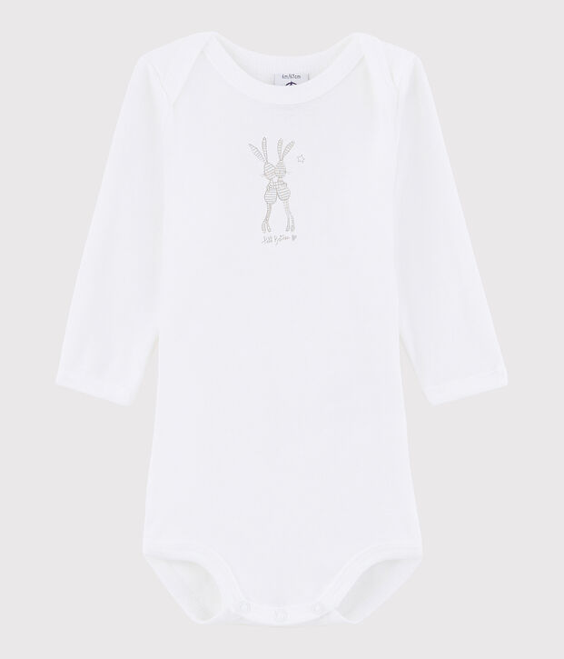 Body manica lunga beb&egrave; unisex bianco