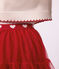 Gonna lunga in tulle tinta unita bambina rosso