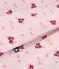 Abito a maniche lunghe in cotone bambina rosa JOLI/bianco MULTICO