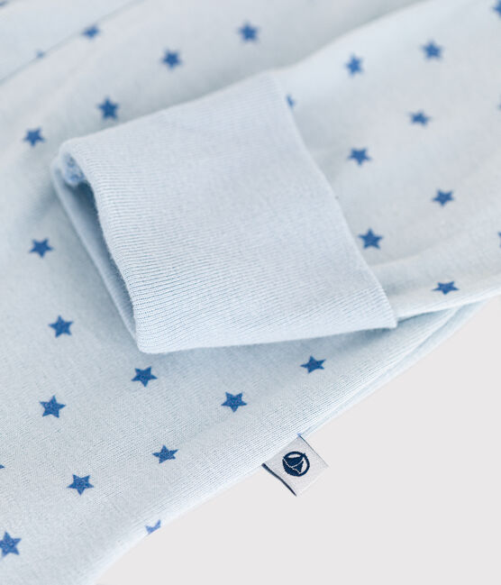 Pigiama in cotone con stampa neonato blu GOMME/ BEACH