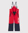 Pantaloni da sci ragazzo/ragazza rosso TERKUIT/ SMOKING