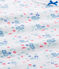 T-shirt bambina con stampa bianco ECUME/blu BLEU/ MULTICO