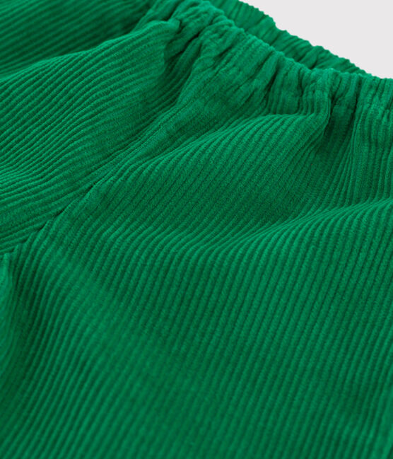 Pantalone bebè in velluto a coste grosse MATCHA