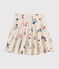 Gonna in felpa bambina beige MONTELIMAR/bianco MULTICO