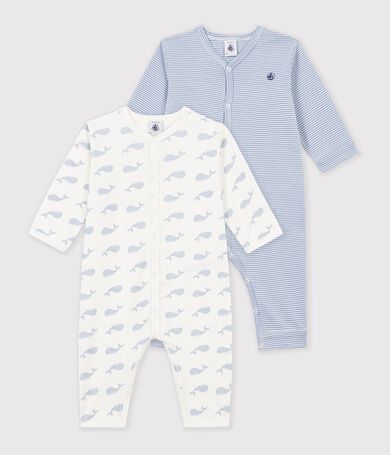 Set di pigiami senza piedini in cotone stampato neonato