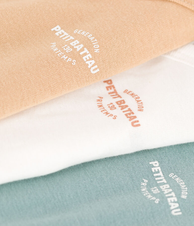 Confezione da 3 body incrociati a maniche lunghe in cotone 130 printemps multicolore