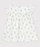 Blusa fantasia in garza di cotone bio bambina bianco MARSHMALLOW/bianco MULTICO