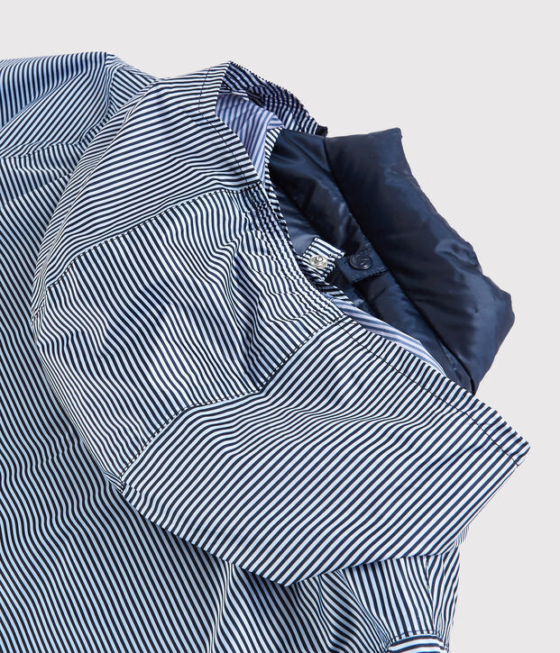 Giacca a vento 3 in 1 riciclata Donna blu/bianco