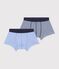 Lot de 2 boxers en coton multicolore